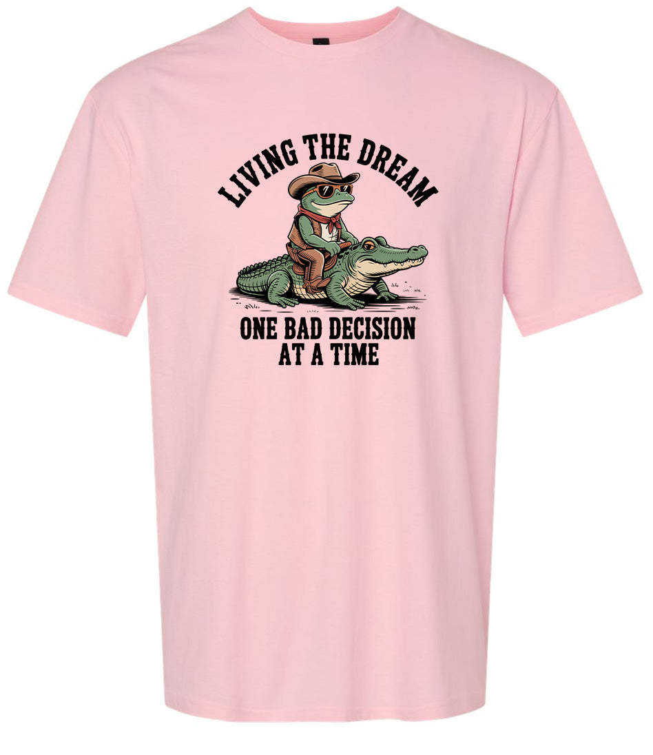 One Bad Decision Adult Gildan Soft Shirt