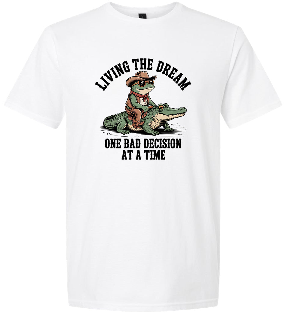 One Bad Decision Adult Gildan Soft Shirt
