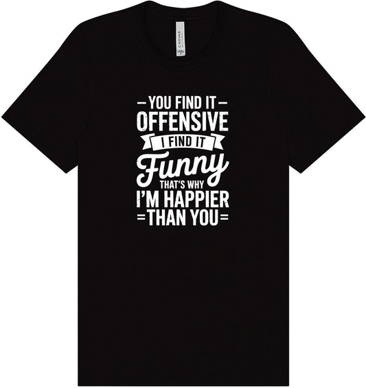 You Find It Offensive Adult Bella Canvas Shirt