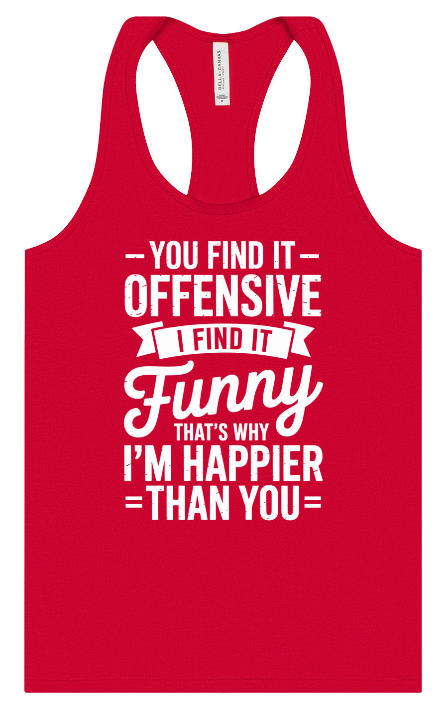 You Find It Offensive Women's Racerback Tank