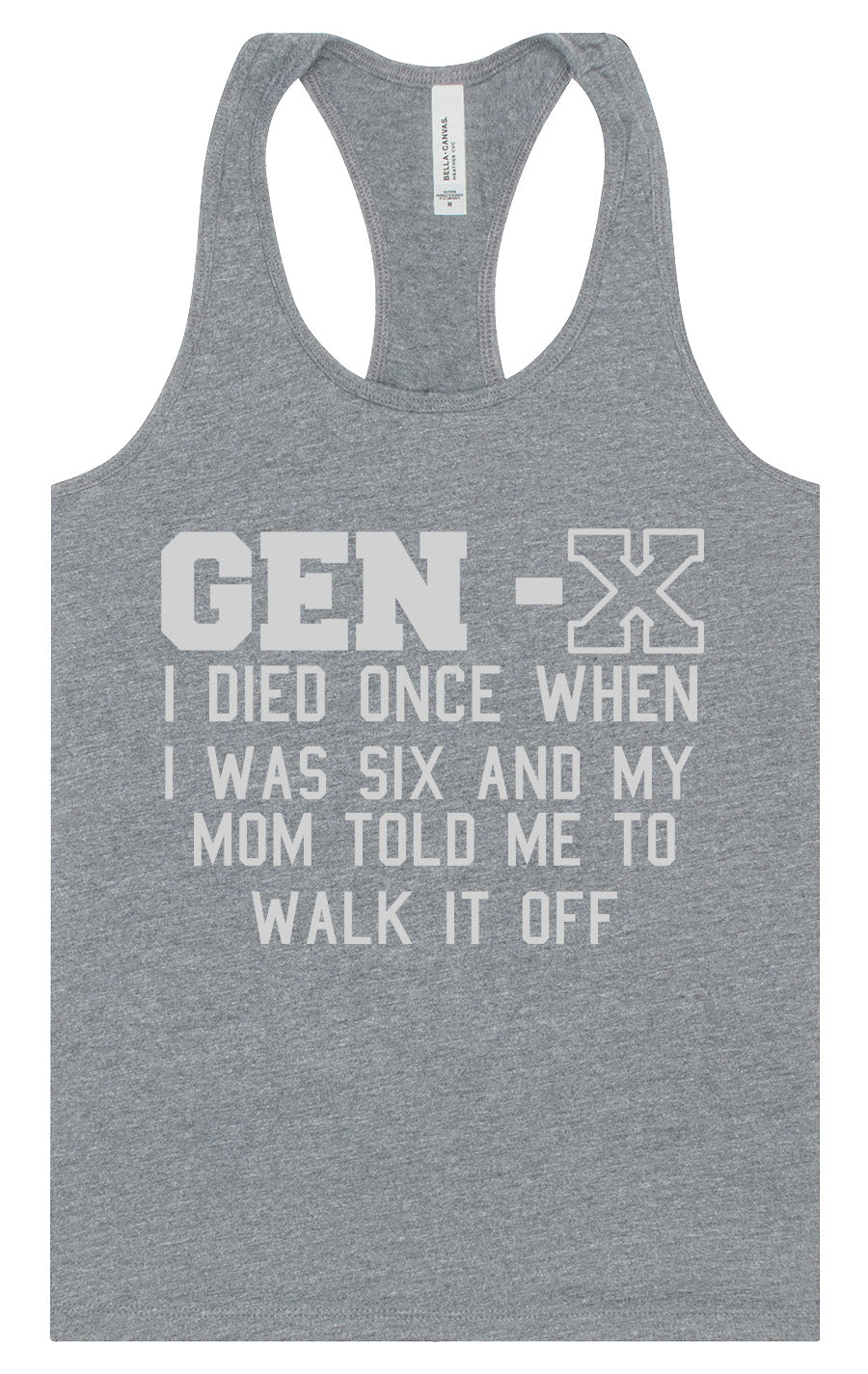 Gen X Walk it Off Women's Racerback Tank