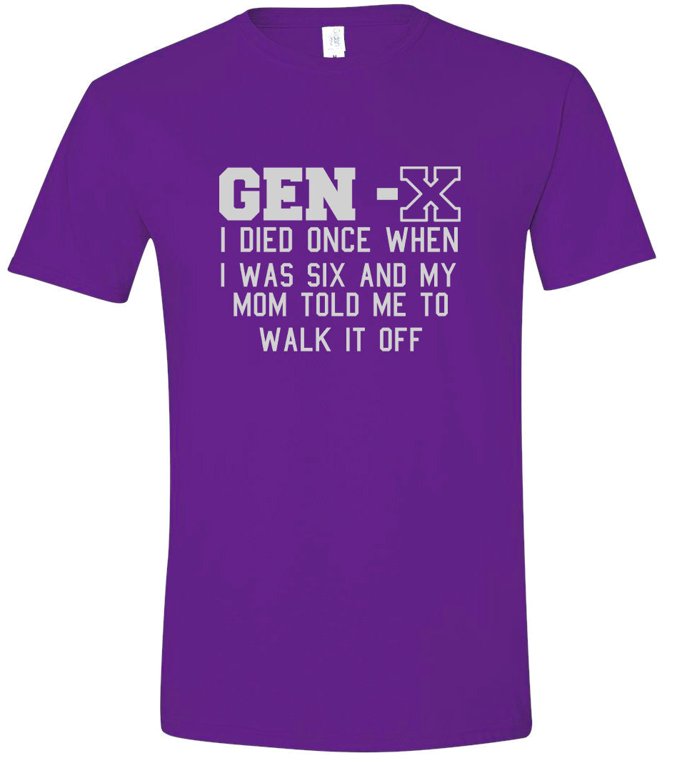 Gen X Walk it Off Adult Gildan Soft Shirt