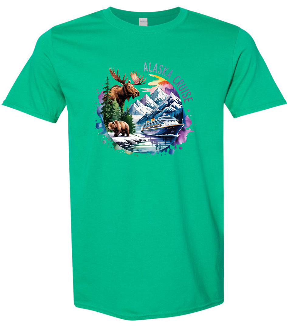 Alaska Cruise Adult Gildan Soft Shirt