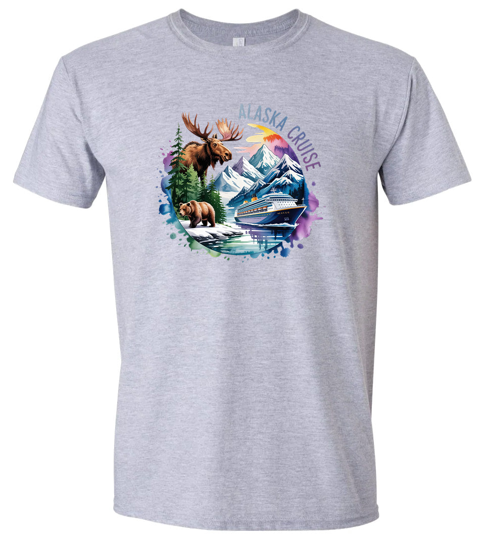 Alaska Cruise Adult Gildan Soft Shirt