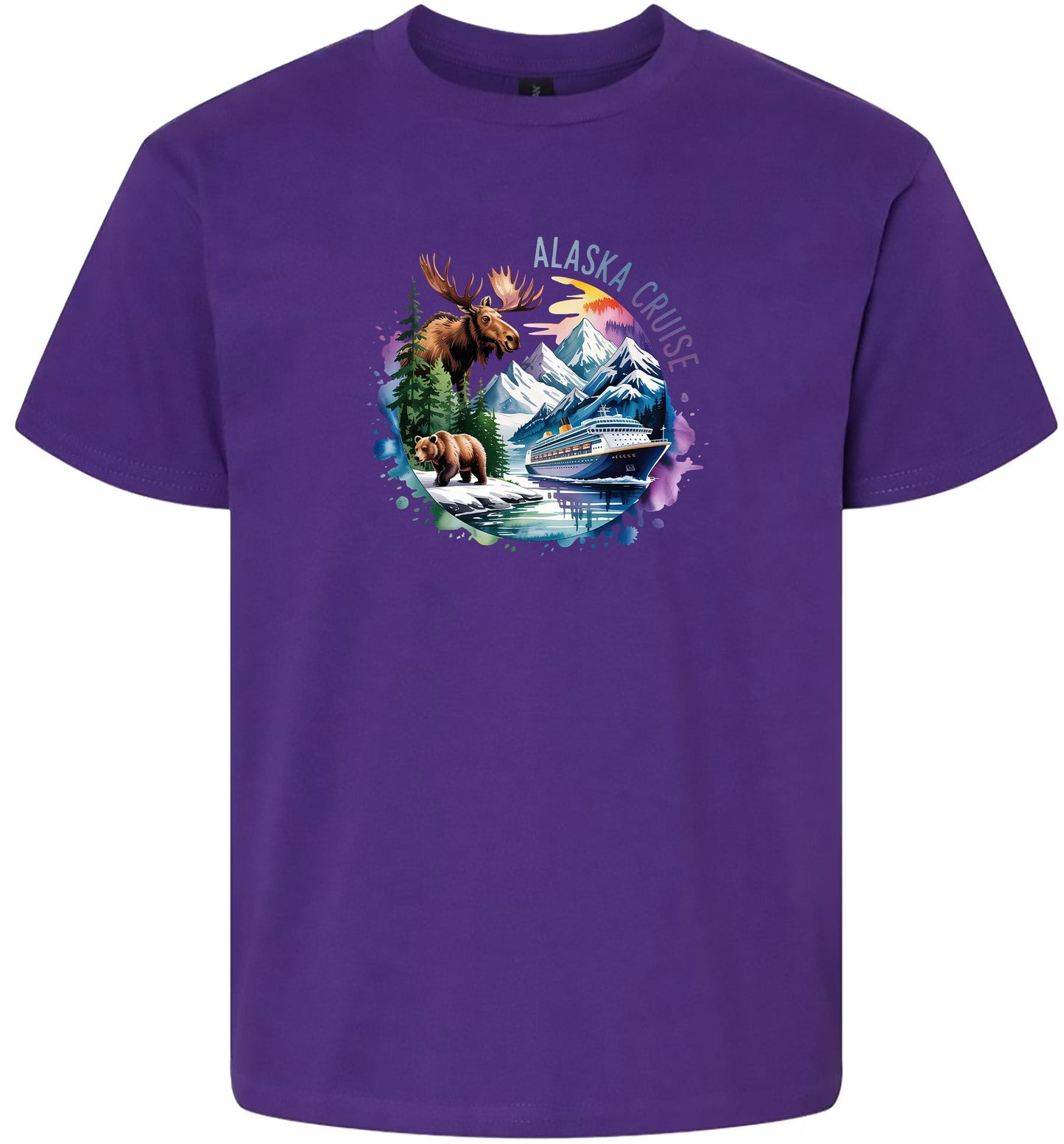 Alaska Cruise Children's Gildan Soft Shirt