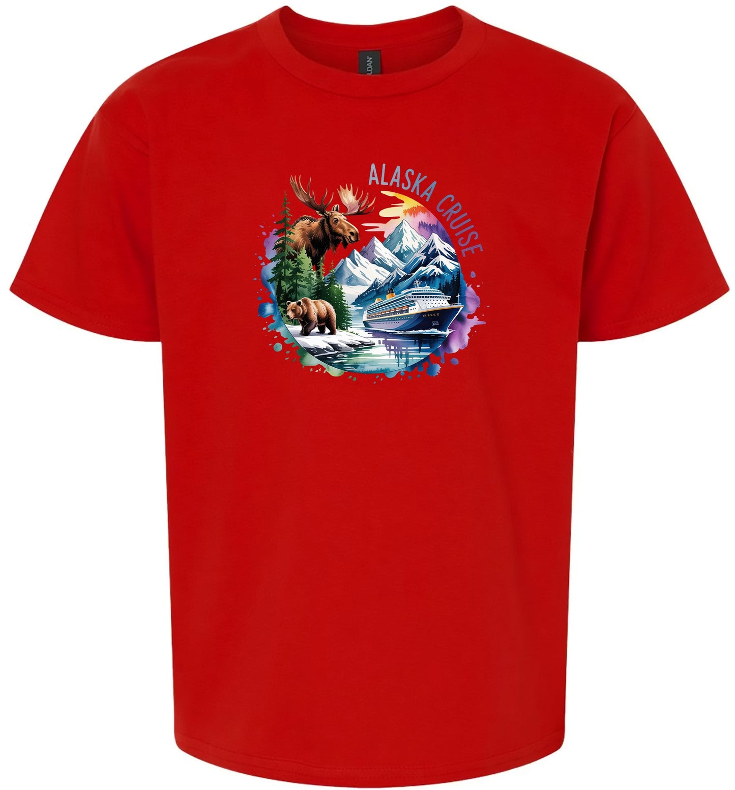 Alaska Cruise Children's Gildan Soft Shirt