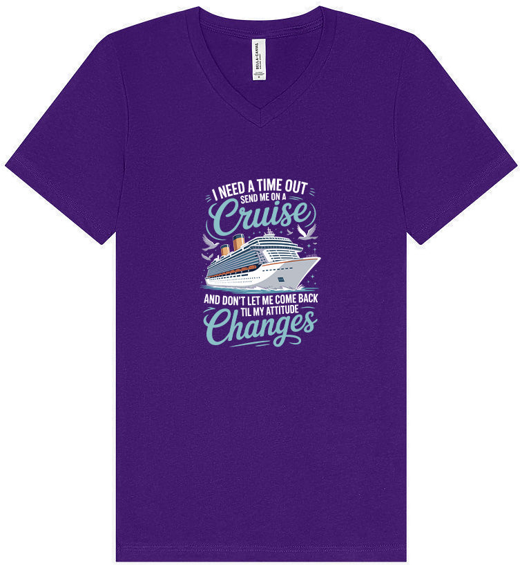 Send Me On A Cruise Unisex V-Neck Shirt