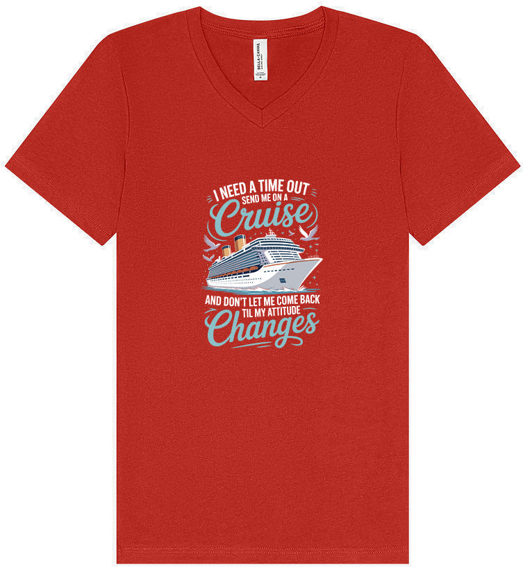 Send Me On A Cruise Unisex V-Neck Shirt