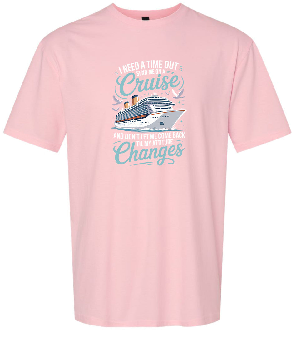 Send Me On A Cruise Adult Gildan Soft Shirt
