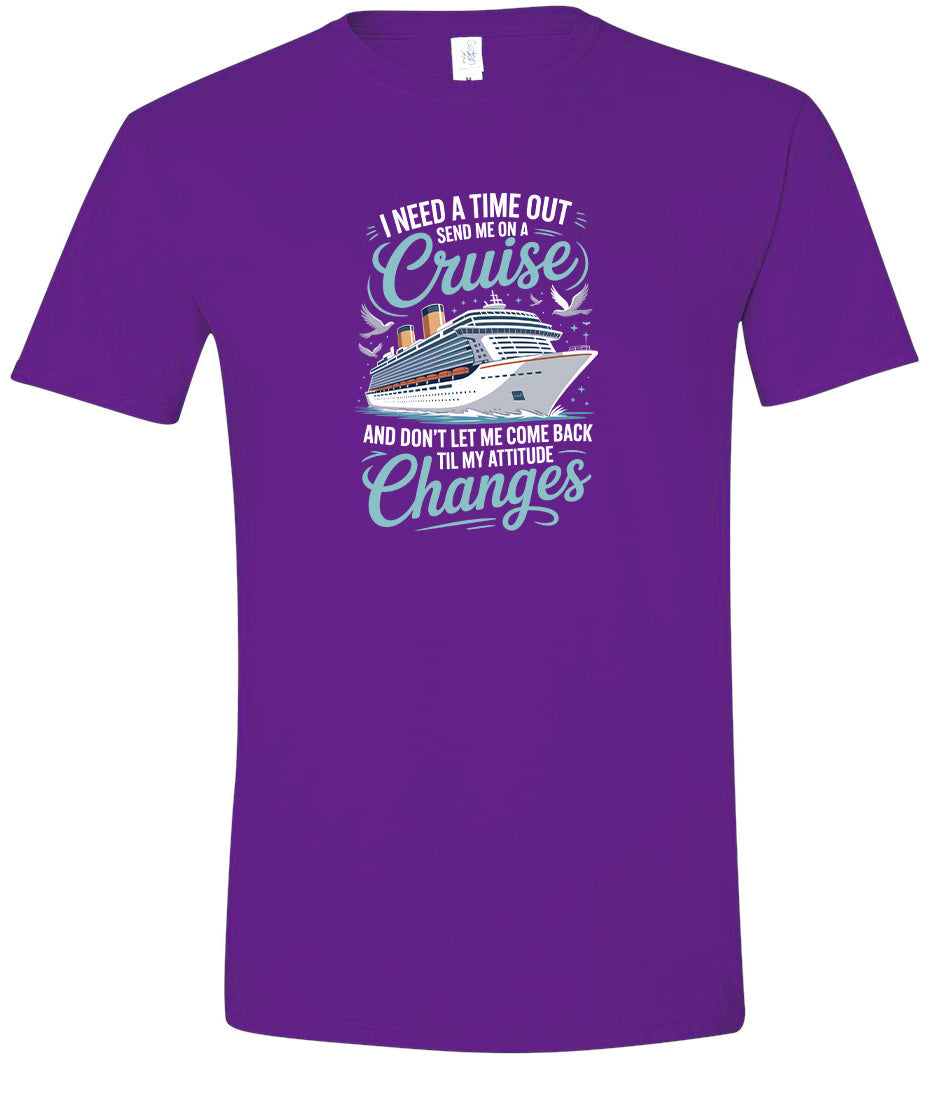 Send Me On A Cruise Adult Gildan Soft Shirt
