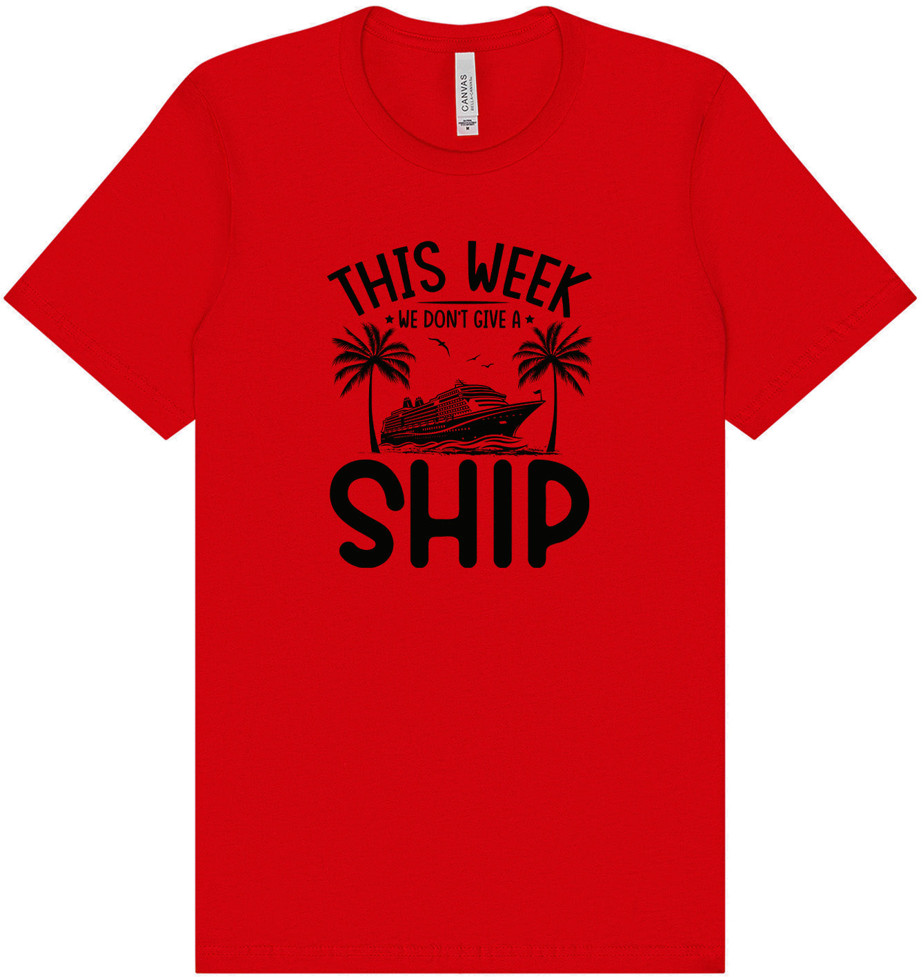We Don't Give a Ship Adult Bella Canvas Shirt