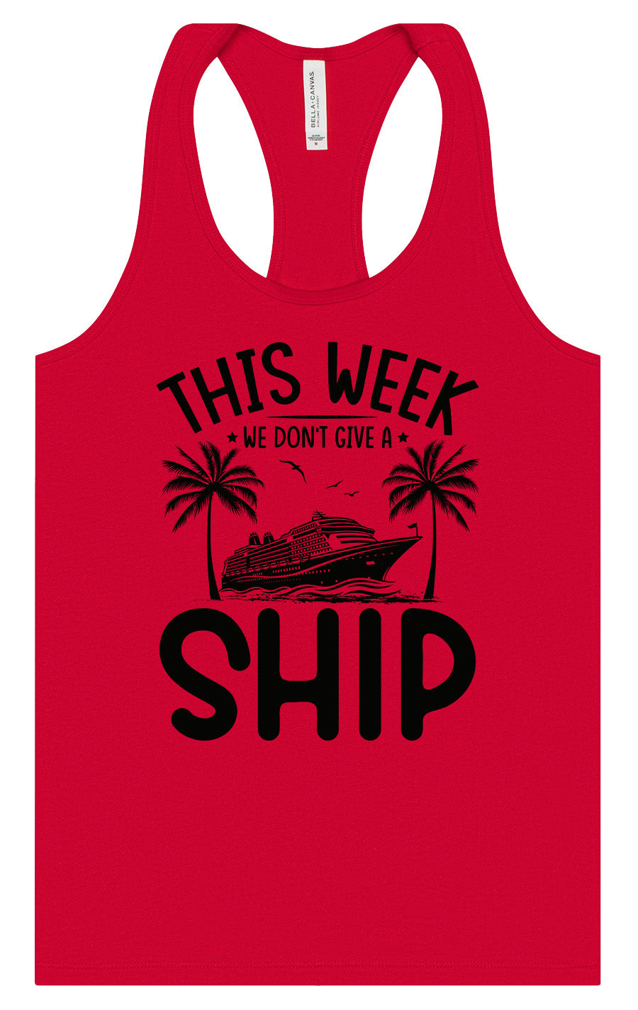 We Don't Give a Ship Women's Racerback Tank