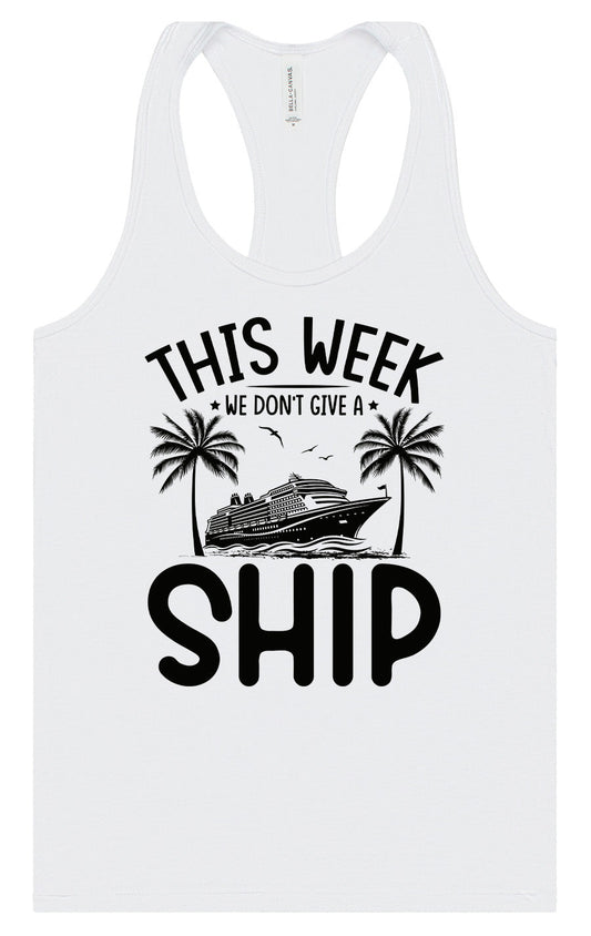 We Don't Give a Ship Women's Racerback Tank