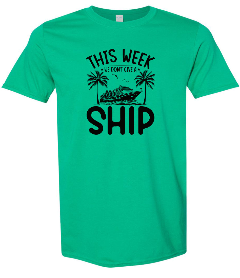 We Don't Give a Ship Adult Gildan Soft Shirt