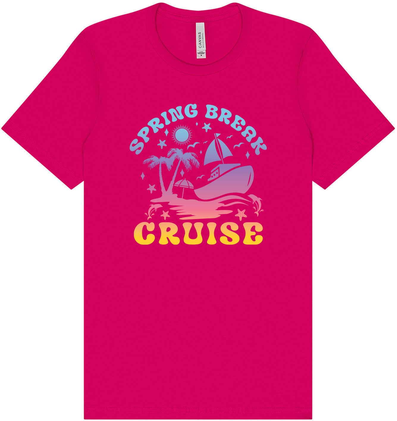 Spring Break Cruise Adult Bella Canvas Shirt