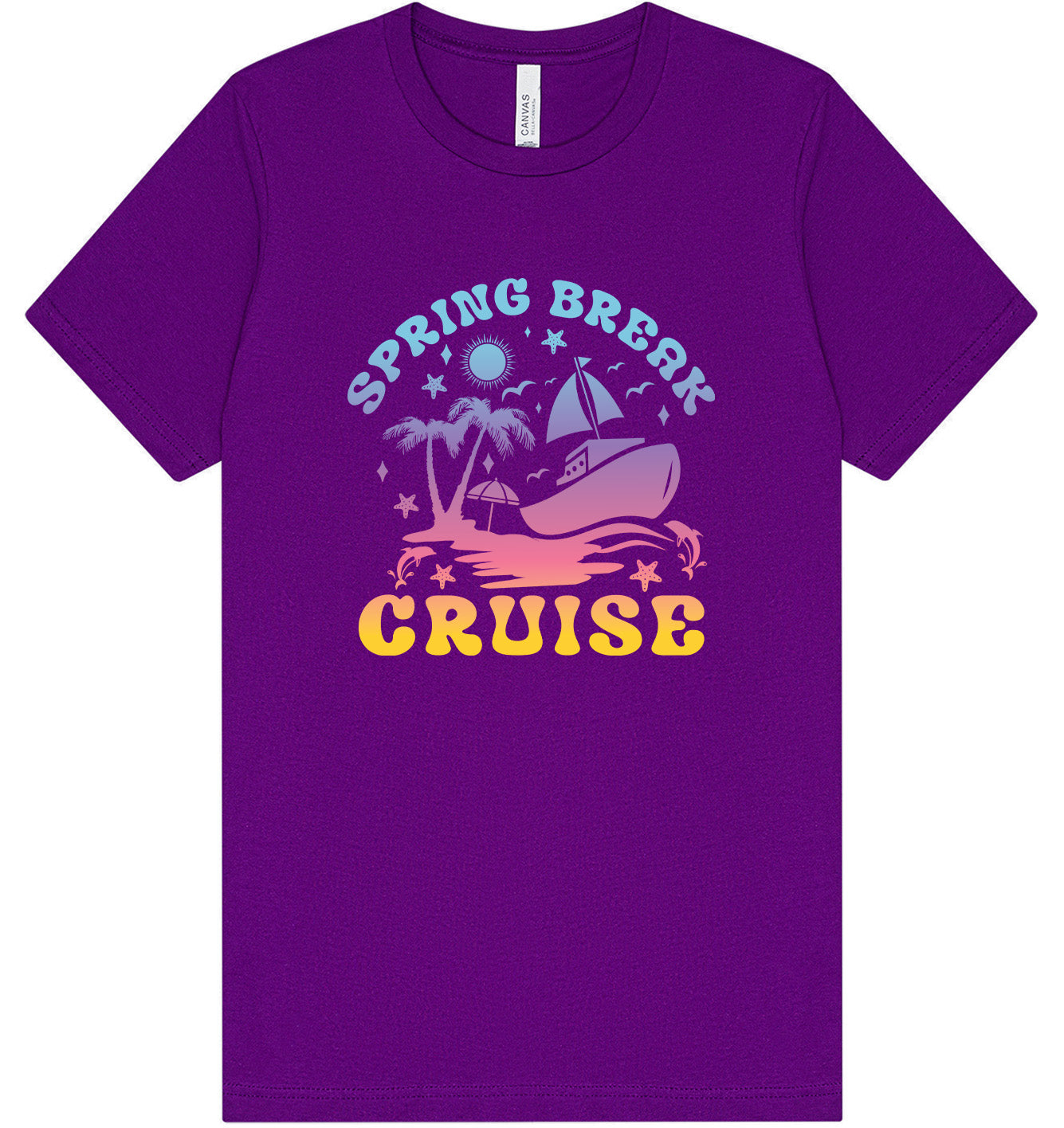 Spring Break Cruise Adult Bella Canvas Shirt