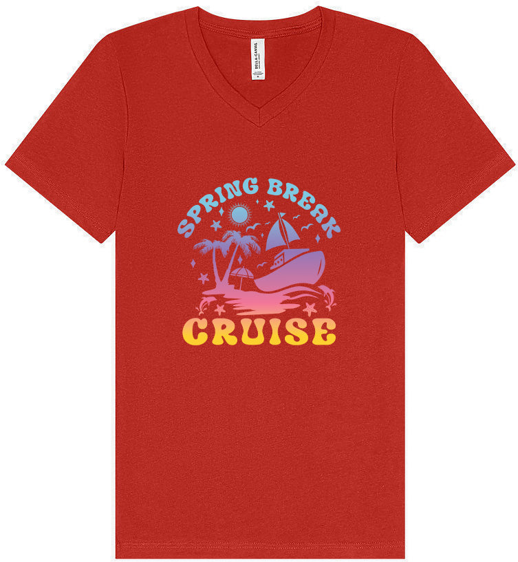 Spring Break Cruise Unisex V-Neck Shirt