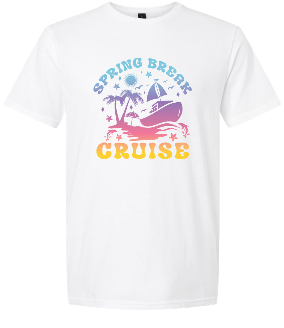 Spring Break Cruise Adult Gildan Soft Shirt