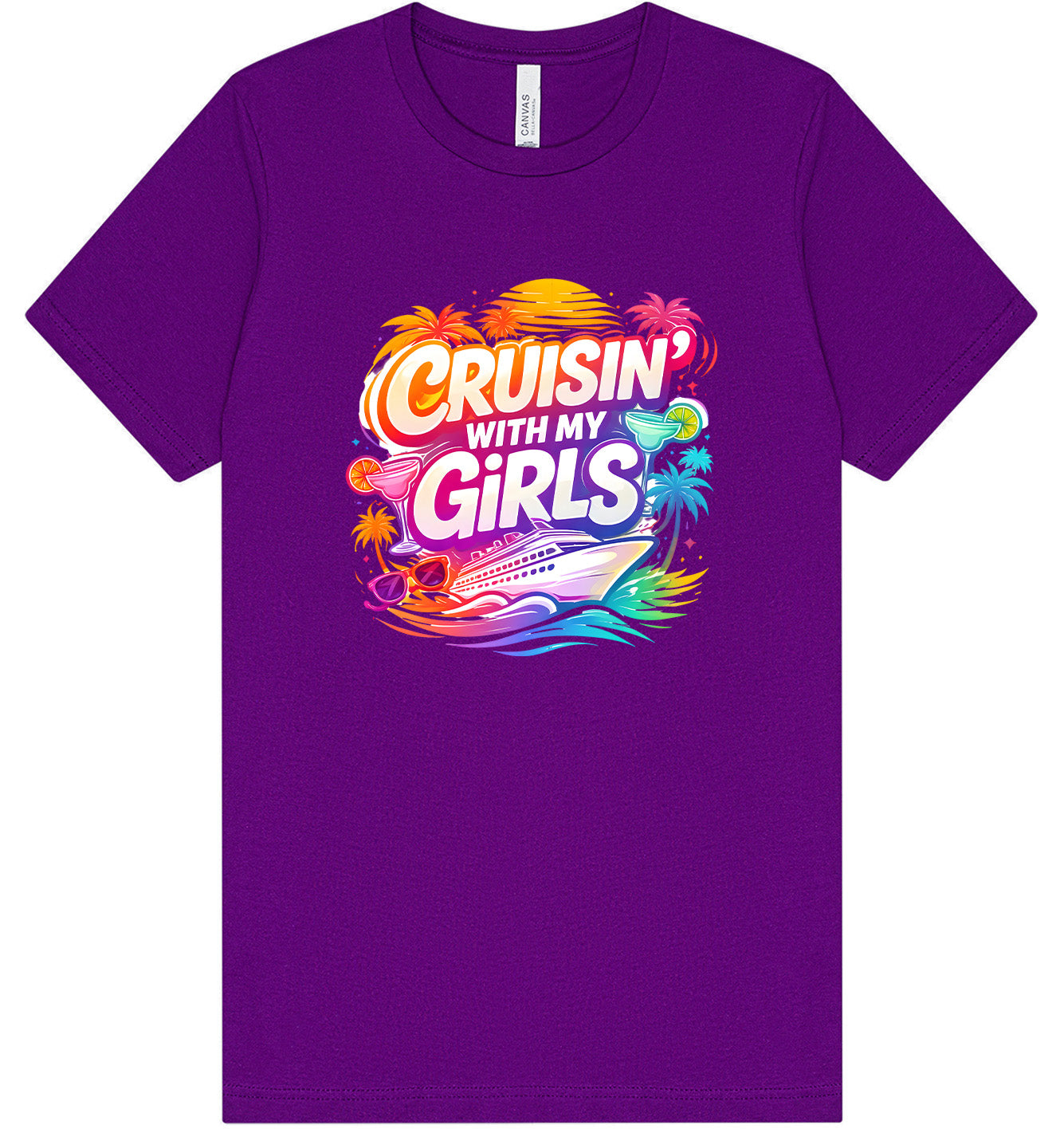 Cruisin' with My Girls Adult Bella Canvas Shirt