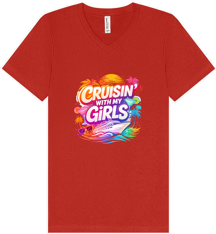 Cruisin' with My Girls Unisex V-Neck Shirt