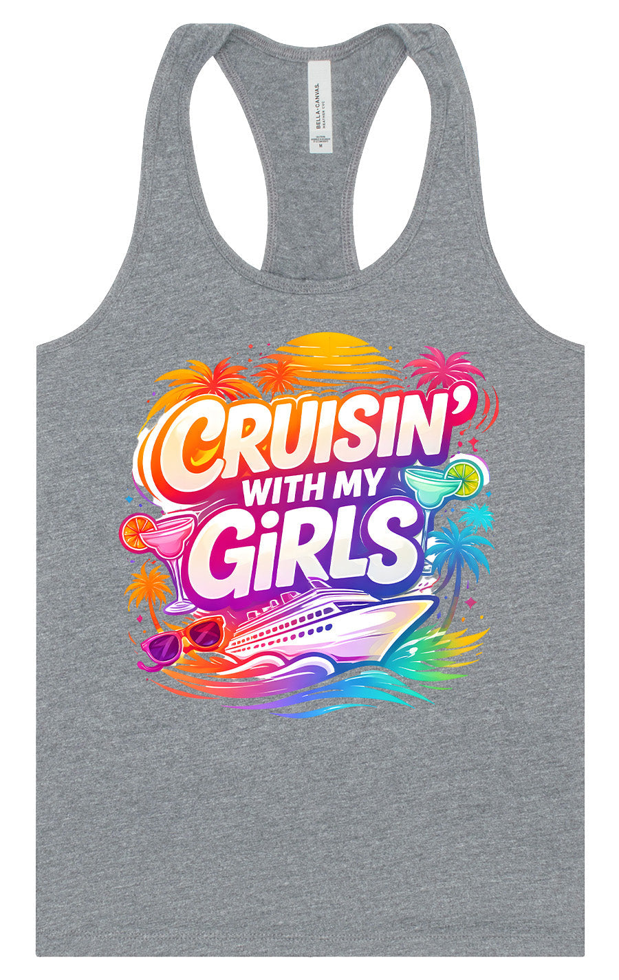 Cruisin' with My Girls Women's Racerback Tank