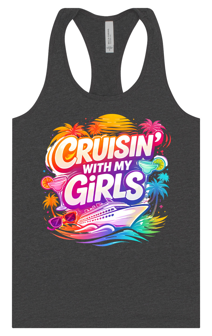 Cruisin' with My Girls Women's Racerback Tank