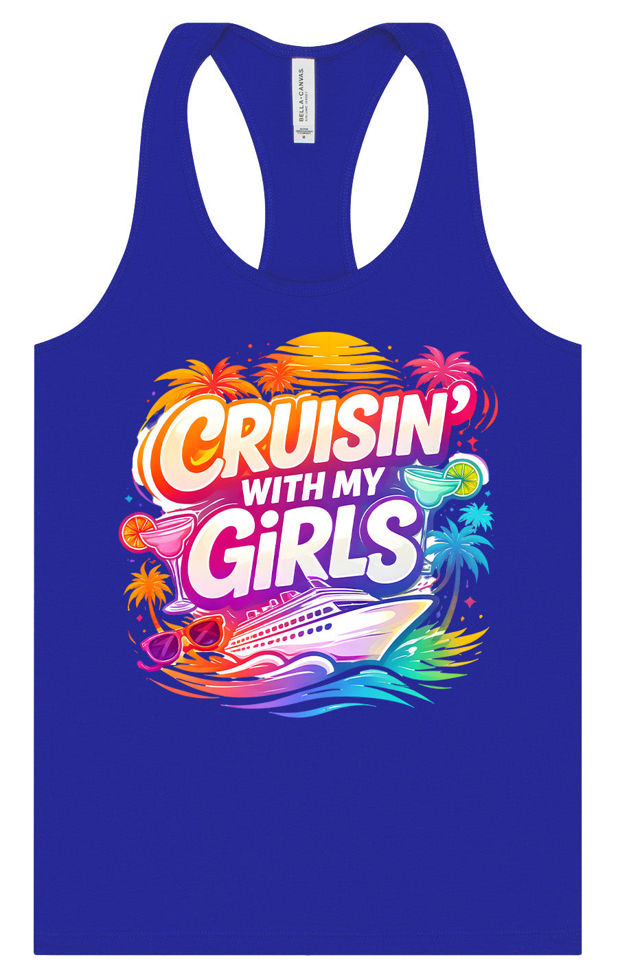 Cruisin' with My Girls Women's Racerback Tank