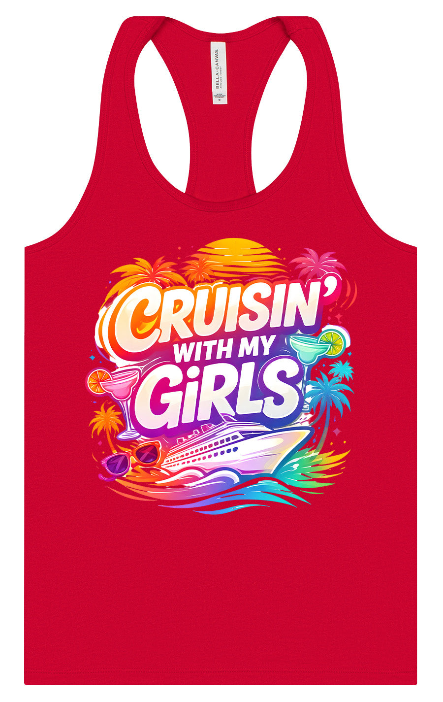Cruisin' with My Girls Women's Racerback Tank