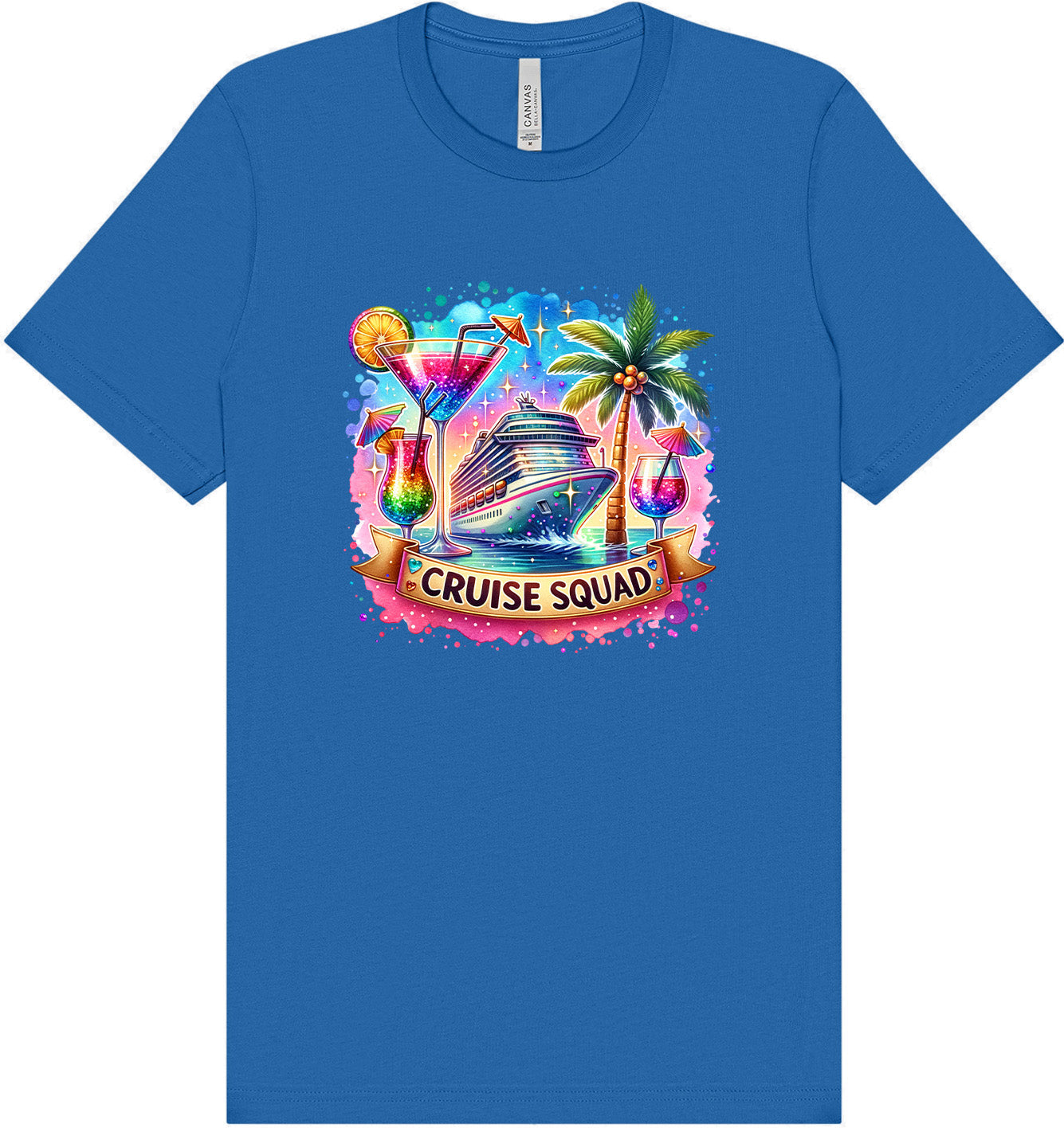 Drinks and Cruise Squad Adult Bella Canvas Shirt