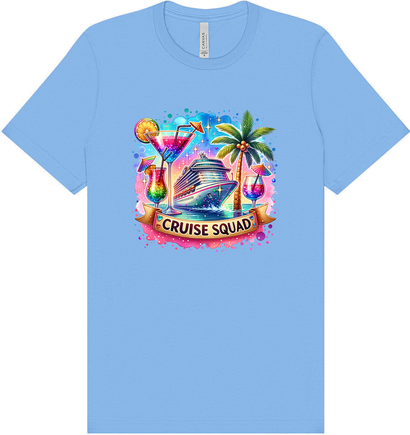 Drinks and Cruise Squad Adult Bella Canvas Shirt