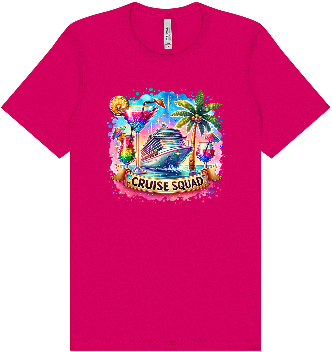Drinks and Cruise Squad Adult Bella Canvas Shirt