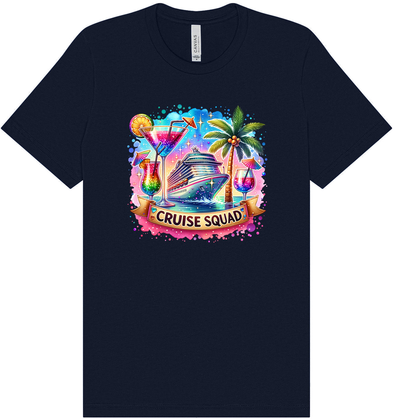 Drinks and Cruise Squad Adult Bella Canvas Shirt
