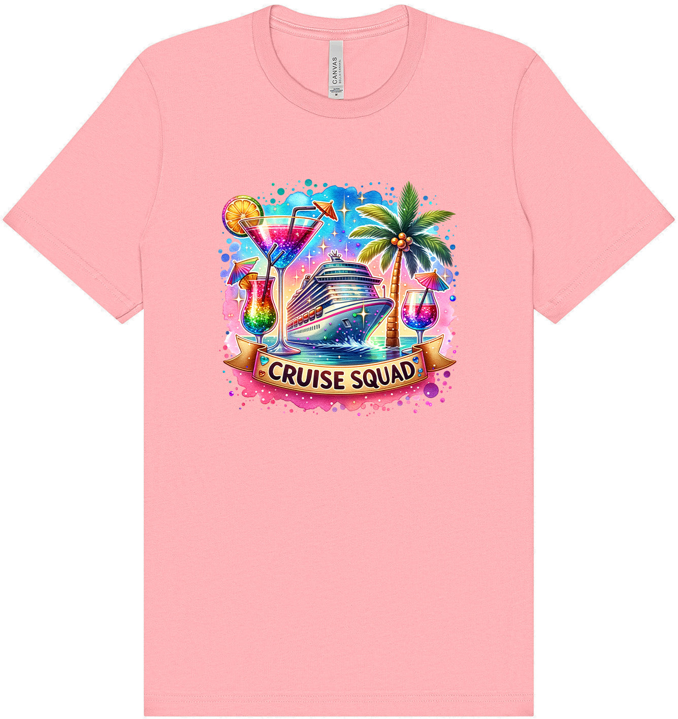 Drinks and Cruise Squad Adult Bella Canvas Shirt