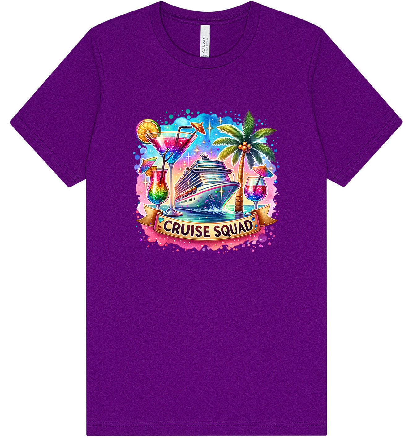 Drinks and Cruise Squad Adult Bella Canvas Shirt