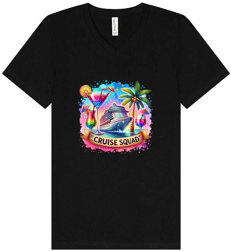 Drinks and Cruise Squad Unisex V-Neck Shirt