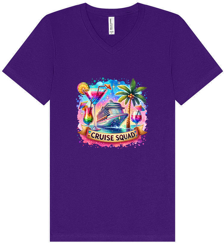 Drinks and Cruise Squad Unisex V-Neck Shirt