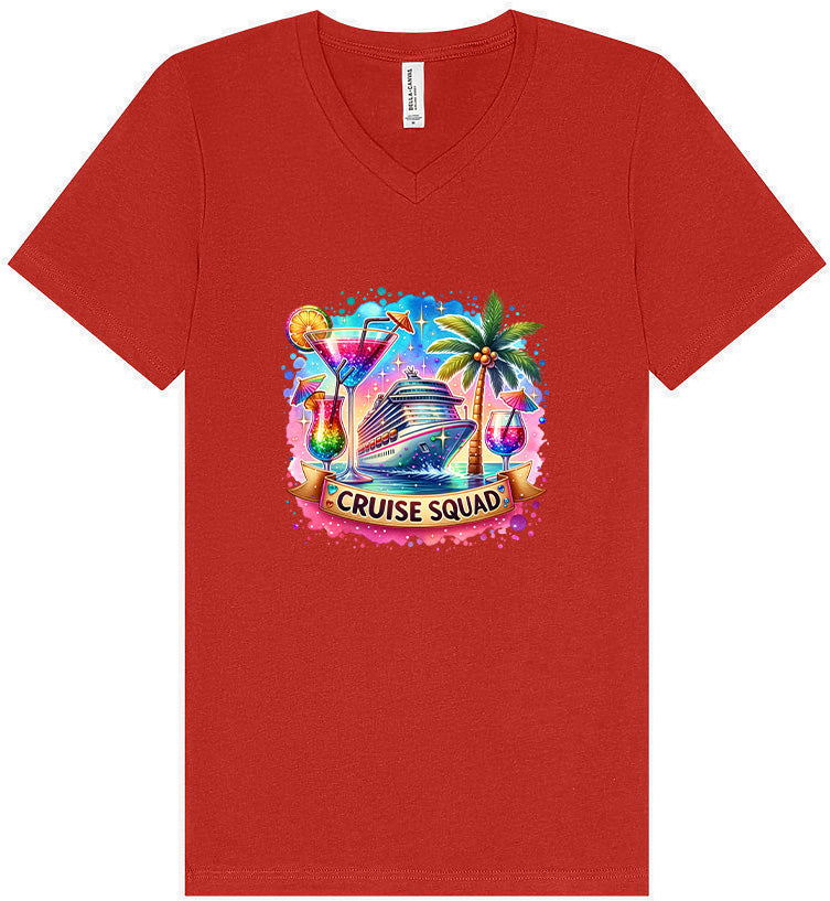 Drinks and Cruise Squad Unisex V-Neck Shirt