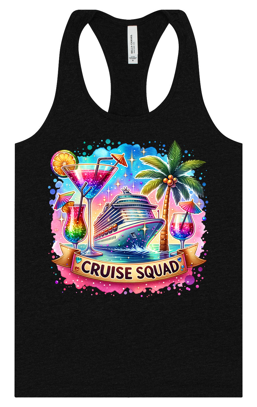 Drinks and Cruise Squad Women's Racerback Tank