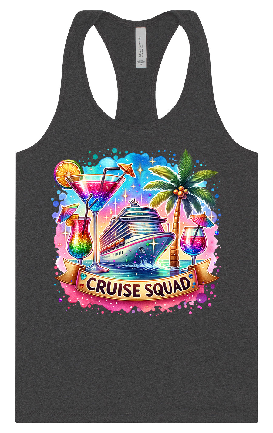 Drinks and Cruise Squad Women's Racerback Tank