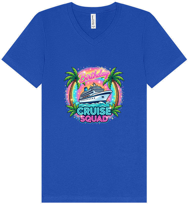 Birthday Cruise Squad Unisex V-Neck Shirt