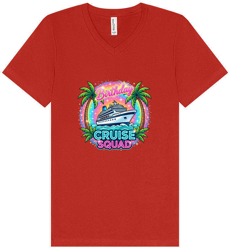 Birthday Cruise Squad Unisex V-Neck Shirt