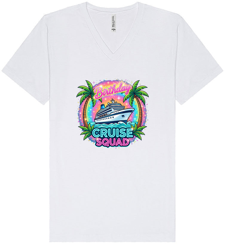 Birthday Cruise Squad Unisex V-Neck Shirt