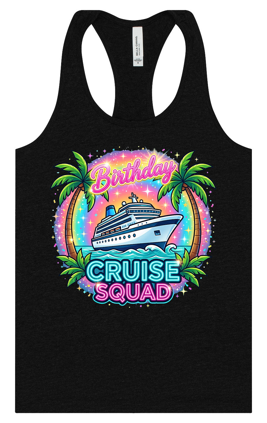 Birthday Cruise Squad Women's Racerback Tank