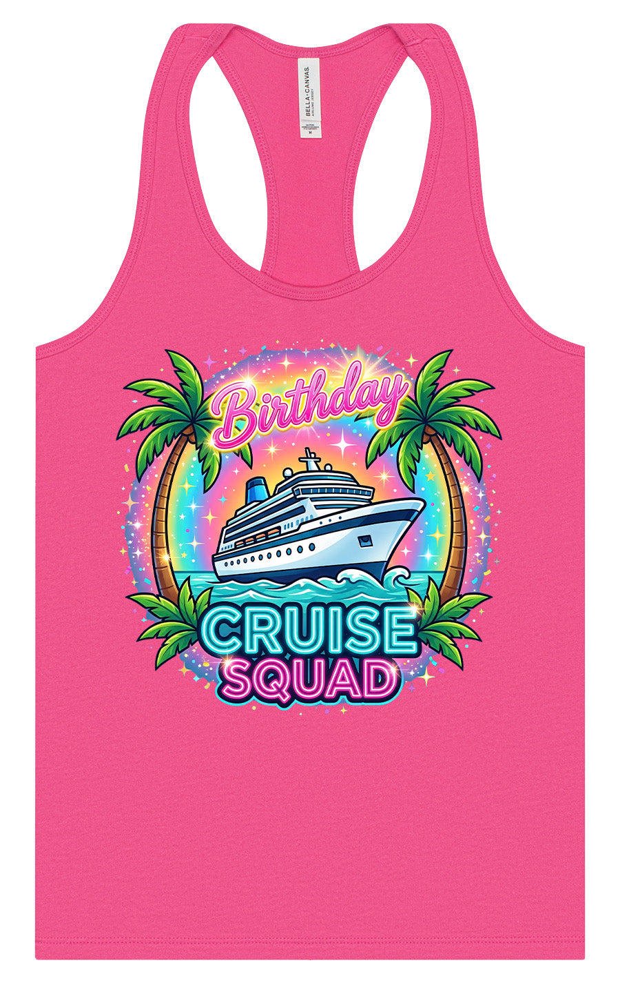 Birthday Cruise Squad Women's Racerback Tank