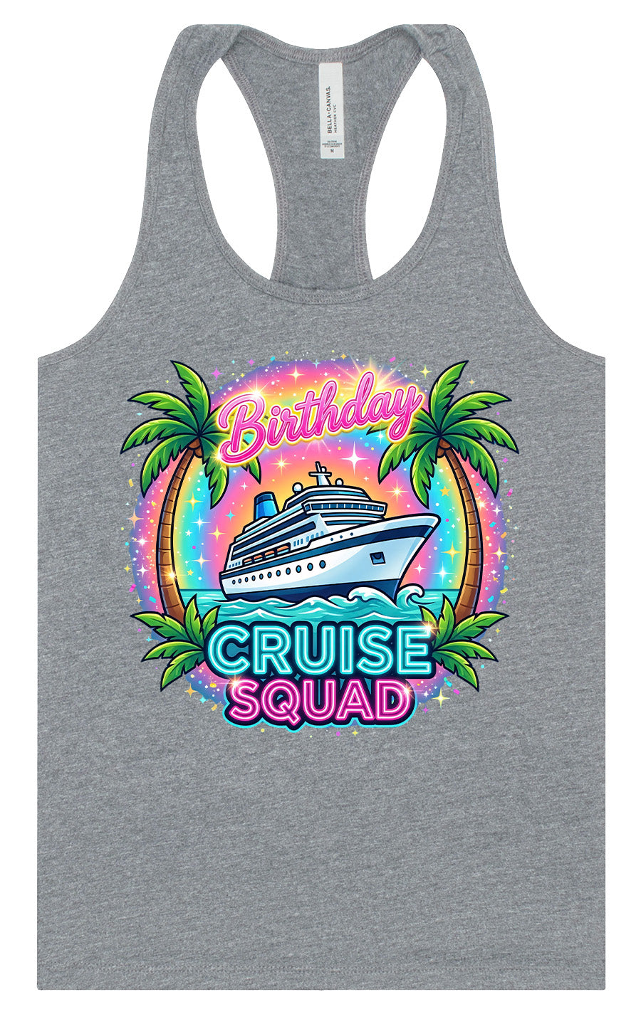 Birthday Cruise Squad Women's Racerback Tank