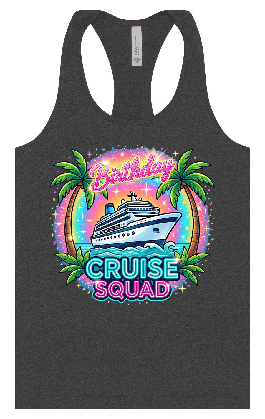Birthday Cruise Squad Women's Racerback Tank