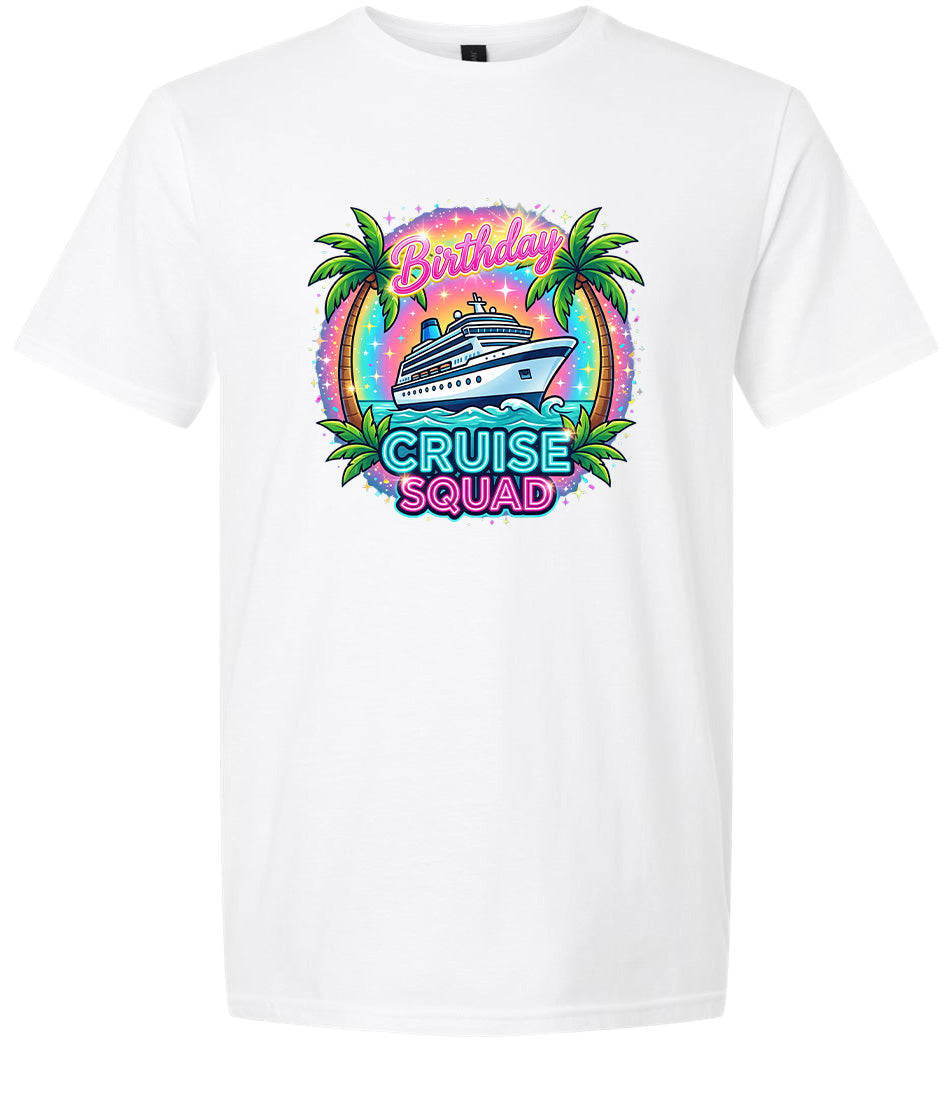 Birthday Cruise Squad Adult Gildan Soft Shirt