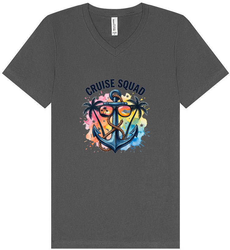 Anchored Cruise Squad Unisex V-Neck Shirt
