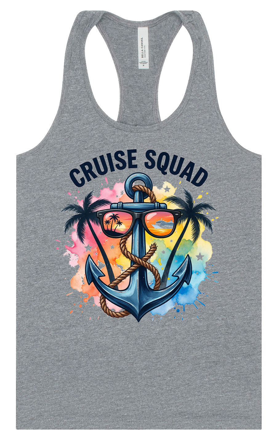 Anchored Cruise Squad Women's Racerback Tank