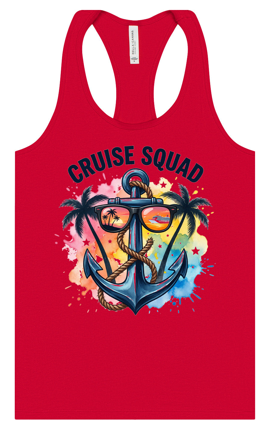 Anchored Cruise Squad Women's Racerback Tank